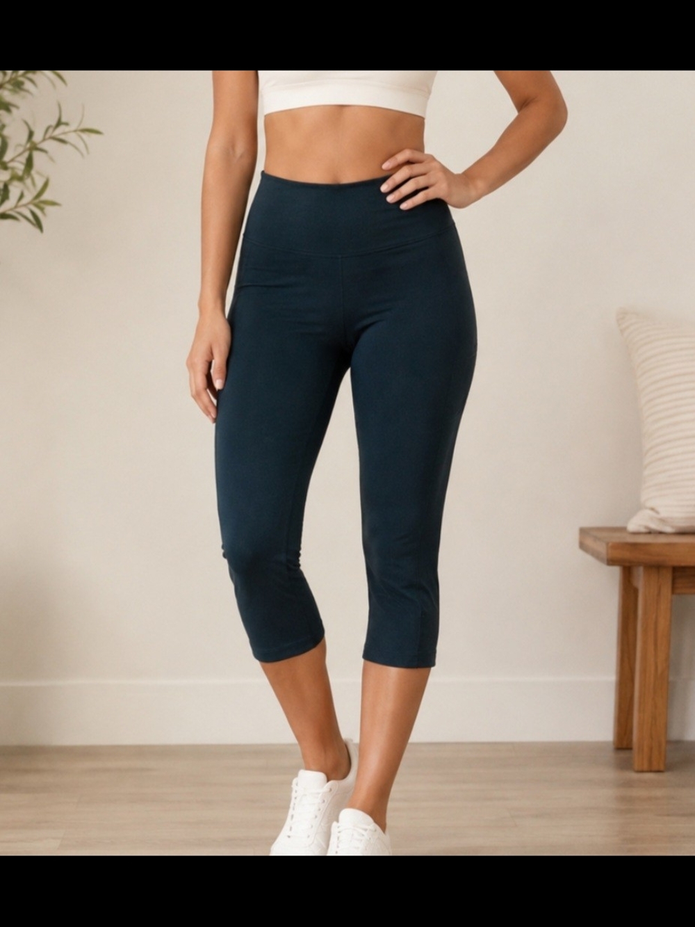FP Movement by Free People High-Rise Capri Leggings in Teal